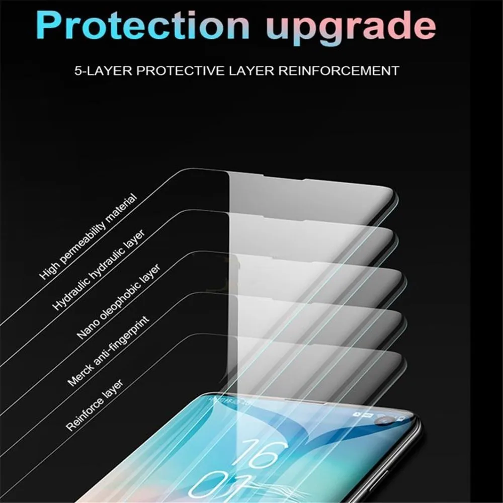 Защитная пленка 9D для Samsung Galaxy мягкая Гидрогелевая A 10 20 30 40 50 60 70 80 90 2019|Защитные