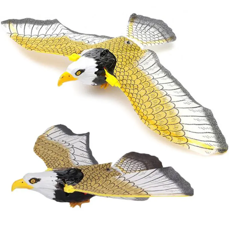 Электрическая летающая игрушка для птиц, подвесная проволочная хлопающая Орел, пластиковая Рождественская игрушка
