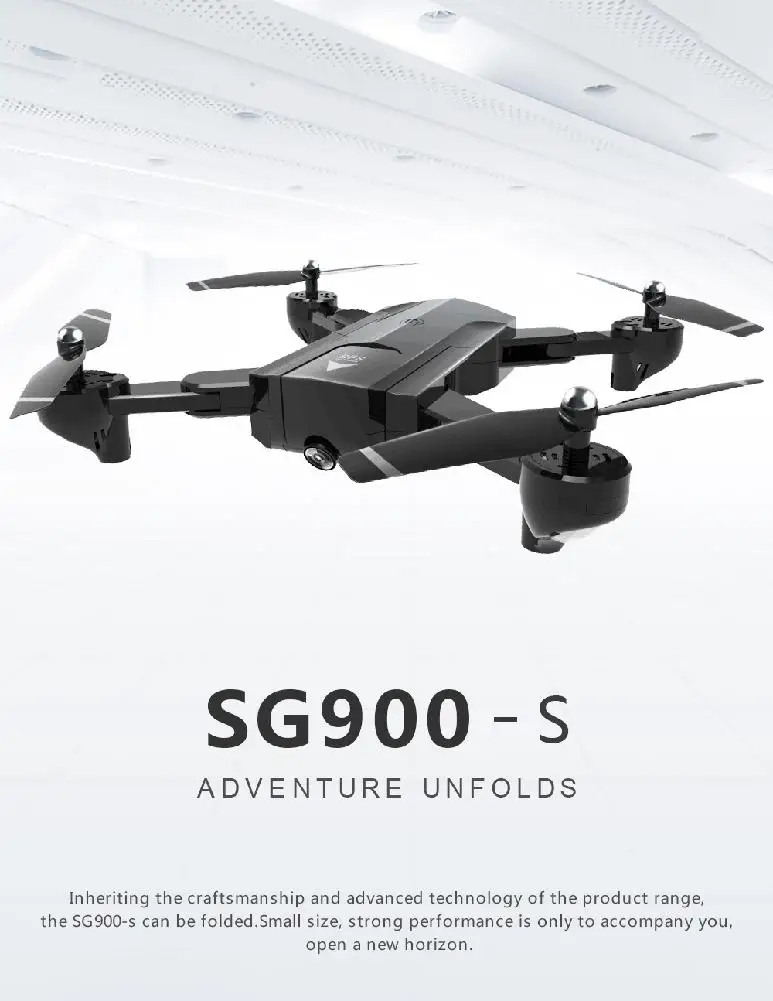 Складной Дрон Квадрокоптер с GPS Wi Fi FPV 1080P HD камера время полета 22 минуты RTF