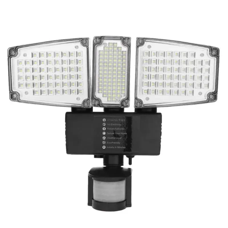 

178/188LED Solar Light Solar PIR Sensor Pannel Lamp Floodlight Garden Security Wall Lamp Waterproof Outdoor Security Solar Light