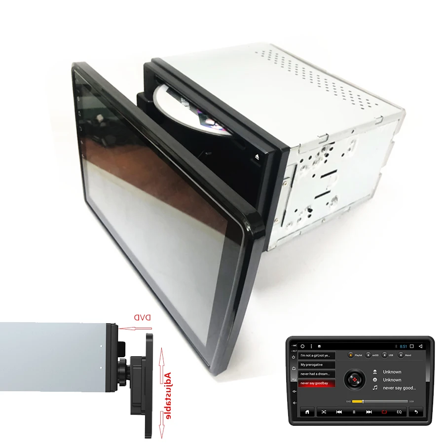 

Universal Android 7.12 10.1" 2Din 1080P Touch Screen 1G RAM +16G ROM Car Stereo Radio GPS Wifi DVD 3G 4G BT DAB DTV Mirror Link
