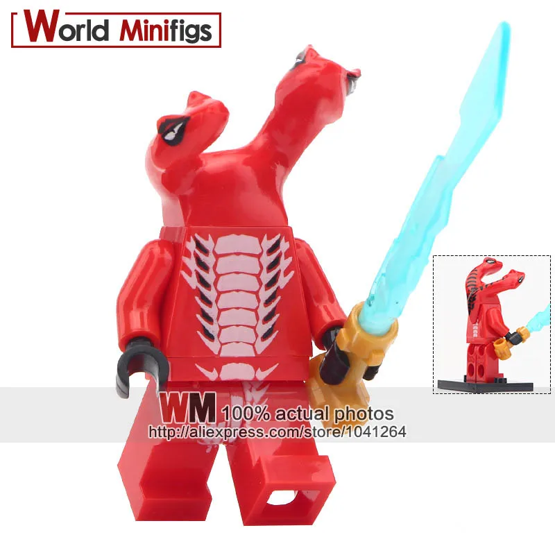 

20PCS/LOT Chop'rai Skales Acidicus Pythor Skalidor Bytar Rattla Fangdam With Weapons Building Blocks Kids Gifts Toys