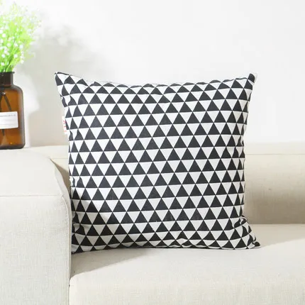 

New Geometric Printed Pillow Case cover Square 45cm*45cm Flax Pillowcase Home Decorative