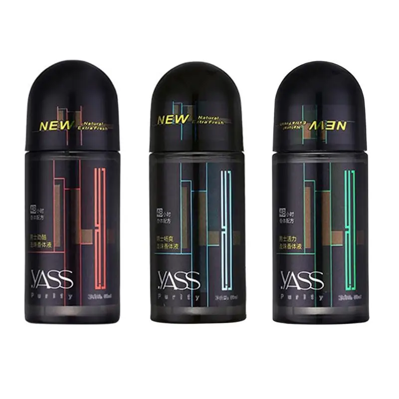 

Men Roll on Bottle Fresh Ball Body Antiperspirants Underarm Deodorant Fragrance Body Essence Reducing Body Odor Sweat Resistant