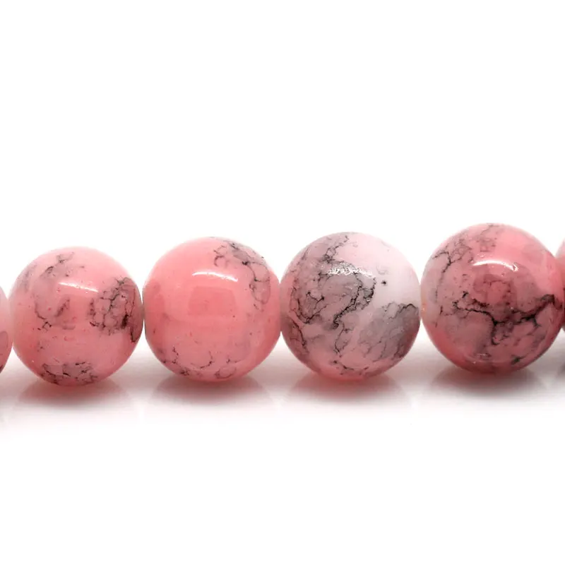 

Glass Loose Beads Round Pink 10mm Dia,79cm long,Approx 246PCs (B24393)