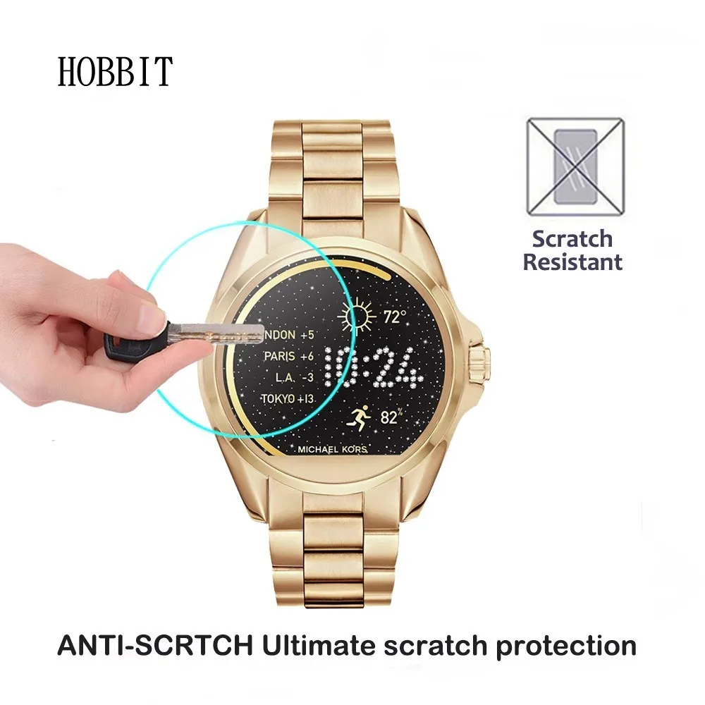 2Pack For Michael Kors MKT5001 MKT5002 MKT5003 MKT5004 0.3mm 2.5D 9H Tempered Glass Screen Protector Smartwatch LCD Film