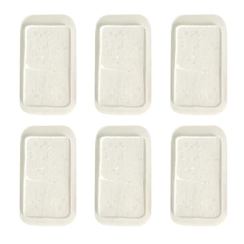

6pcs Body Fit Gel Sheet Gel Patches Super Adhesive Low Stimulation Gel for Smart Fitness Gear (Transparent)