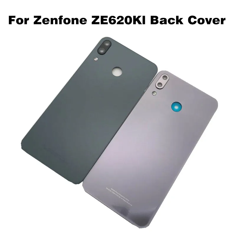 Для ASUS Zenfone 5 ZE620KL стеклянная задняя крышка батарейного отсека Корпус Замена двери с задней наклейкой камерой