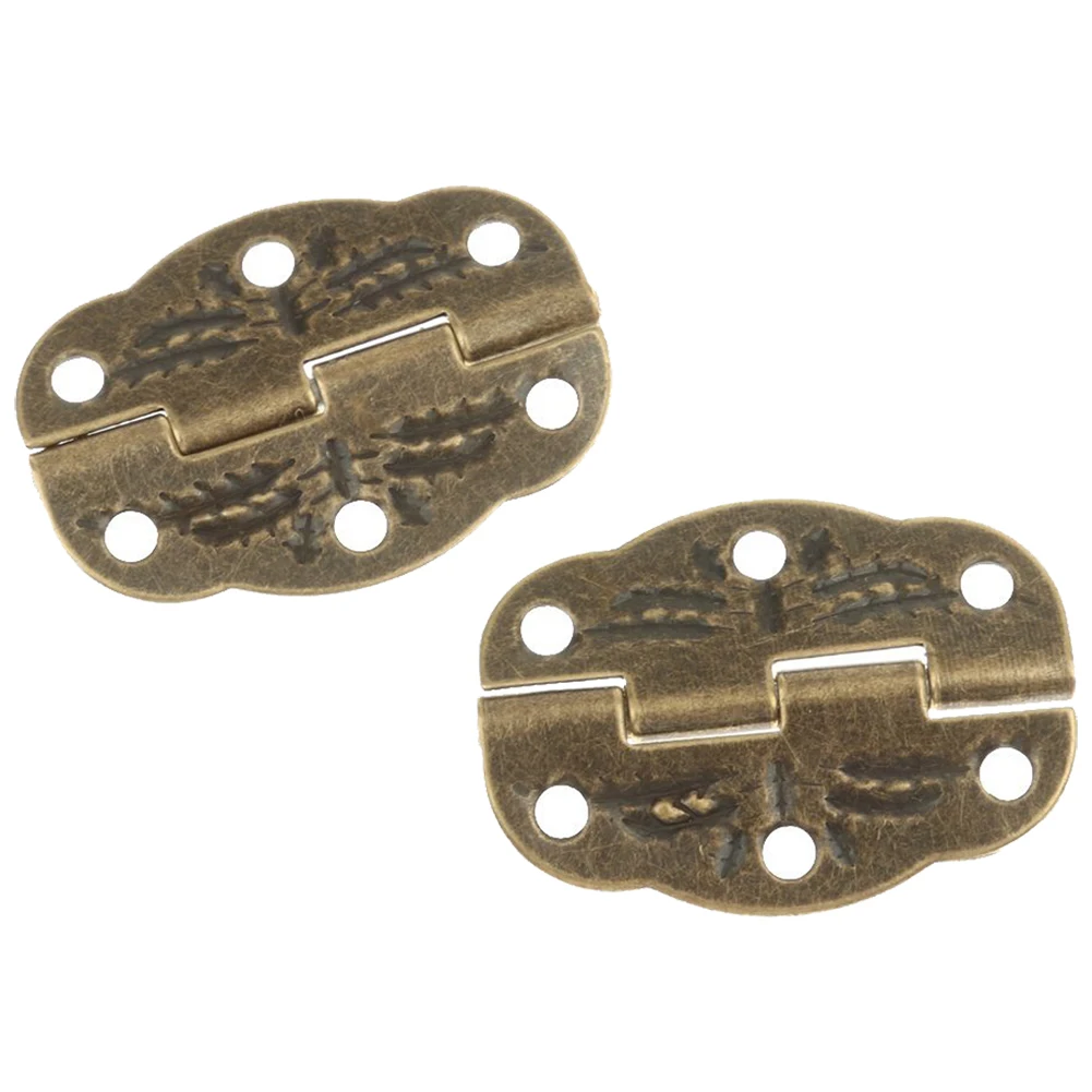 ELEG-10pcs Antique Bronze Alloy Hinge for DIY Crafts Small Drawer Jewelry Box