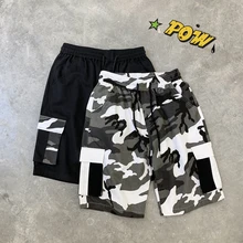 Новые летние камуфляжные шорты Для мужчин модные прямые повседневные шорты человек уличная тенденция дикий хип-хоп свободные шорты Для мужчин s Костюмы M-2XL