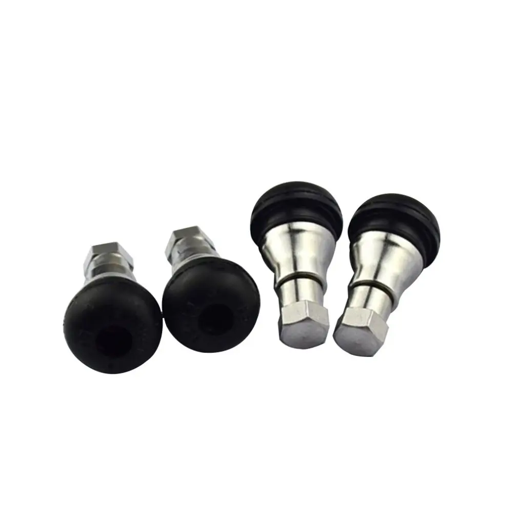 

4PCS/SET Durable Stainless Steel Circuit Performance Shorty Chrome Valve Stems TR412 TR-412 22mm Low Profile