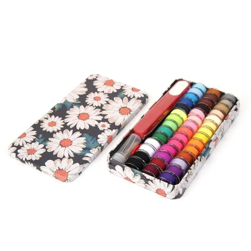 

42 Colors Handmade Sewing Thread+Needle+Scissors+Needle Threader Travel Sewing Kit Thread Craft Sewing Accessories