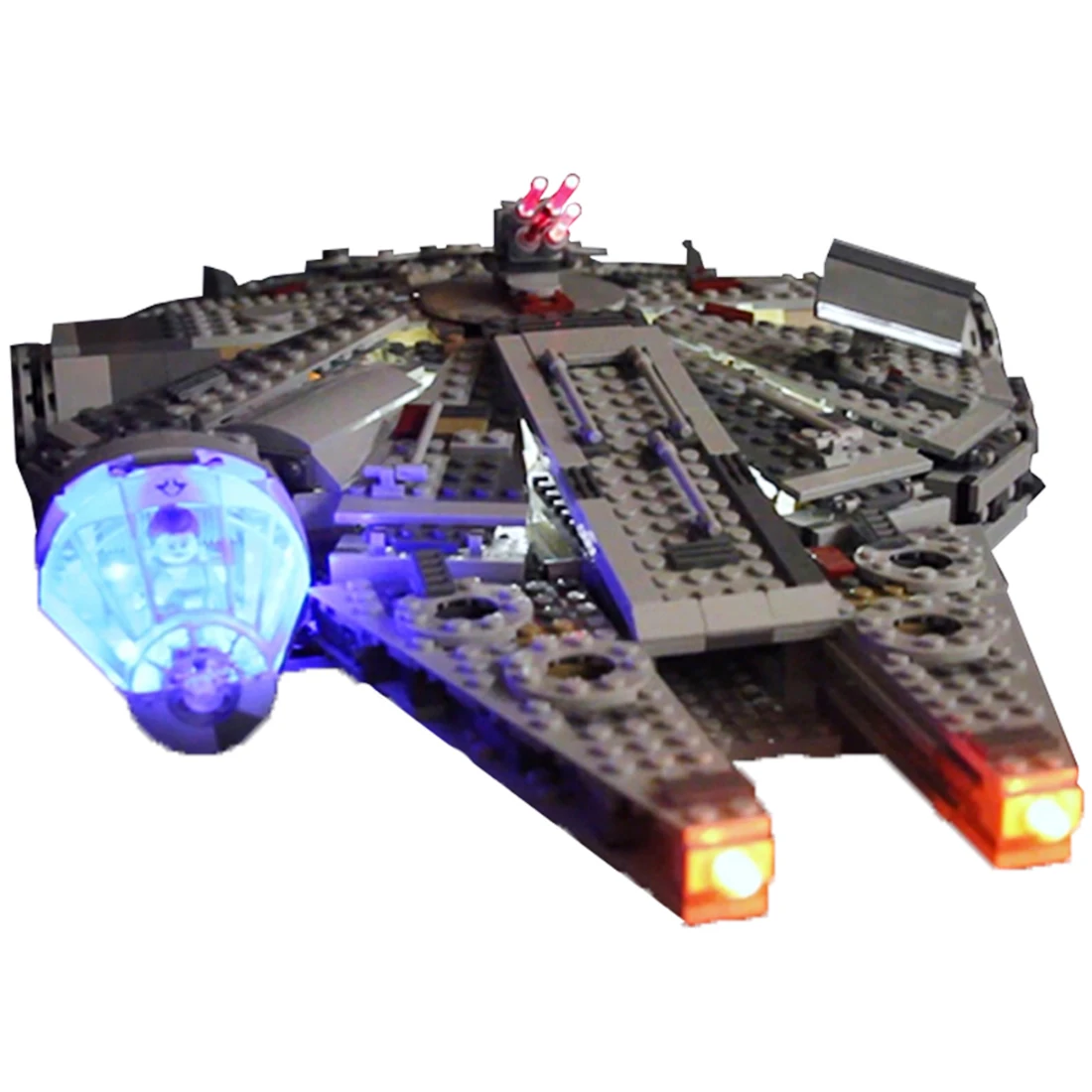 

Creative USB LED Light Building Block Accessory Brick DIY Kit For Le Go Millennium Falcon (Not Include Blocks Set)