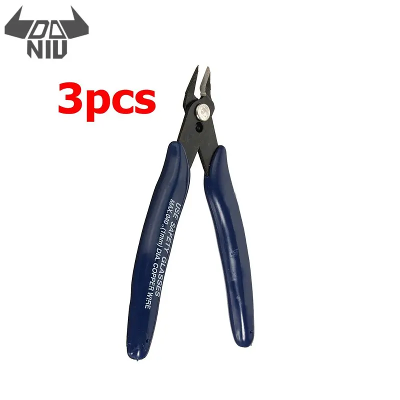 

DANIU 3Pcs/set Multifunction Electrical Cutting Plier Wire Cable Cutter Side Snips Flush Pliers Tool with Plastic Rubber Handle