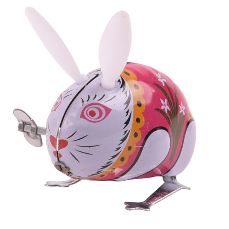 

Vintage Classical Wind-up Jumping Rabbit/Mouse Clockwork Toys Children Gift