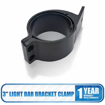 

2 x 3inch 76-81MM LED Work Light Bar Roll Bull Mount Bracket Clamps Off-road Universal Car Bracket