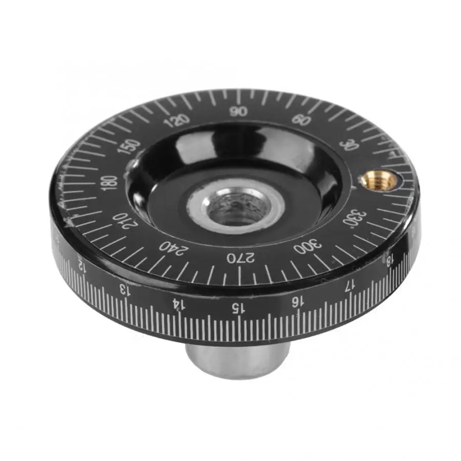 1Pcs Black 10x63mm Solid Bakelite Hand Wheel Scale Handwheel Milling Grinding Machine Lathe Broken Handwheel Replacement Parts