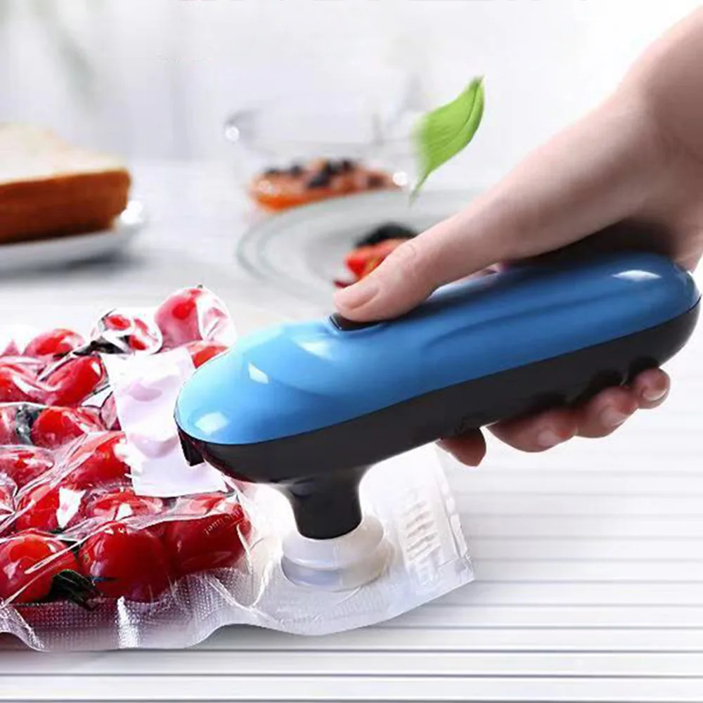 

Home Multifunction Mini Handheld Vacuum Sealing Machine Portable USB Electrical Pumping Bucket Small Air Valve Ziplock Bag #3