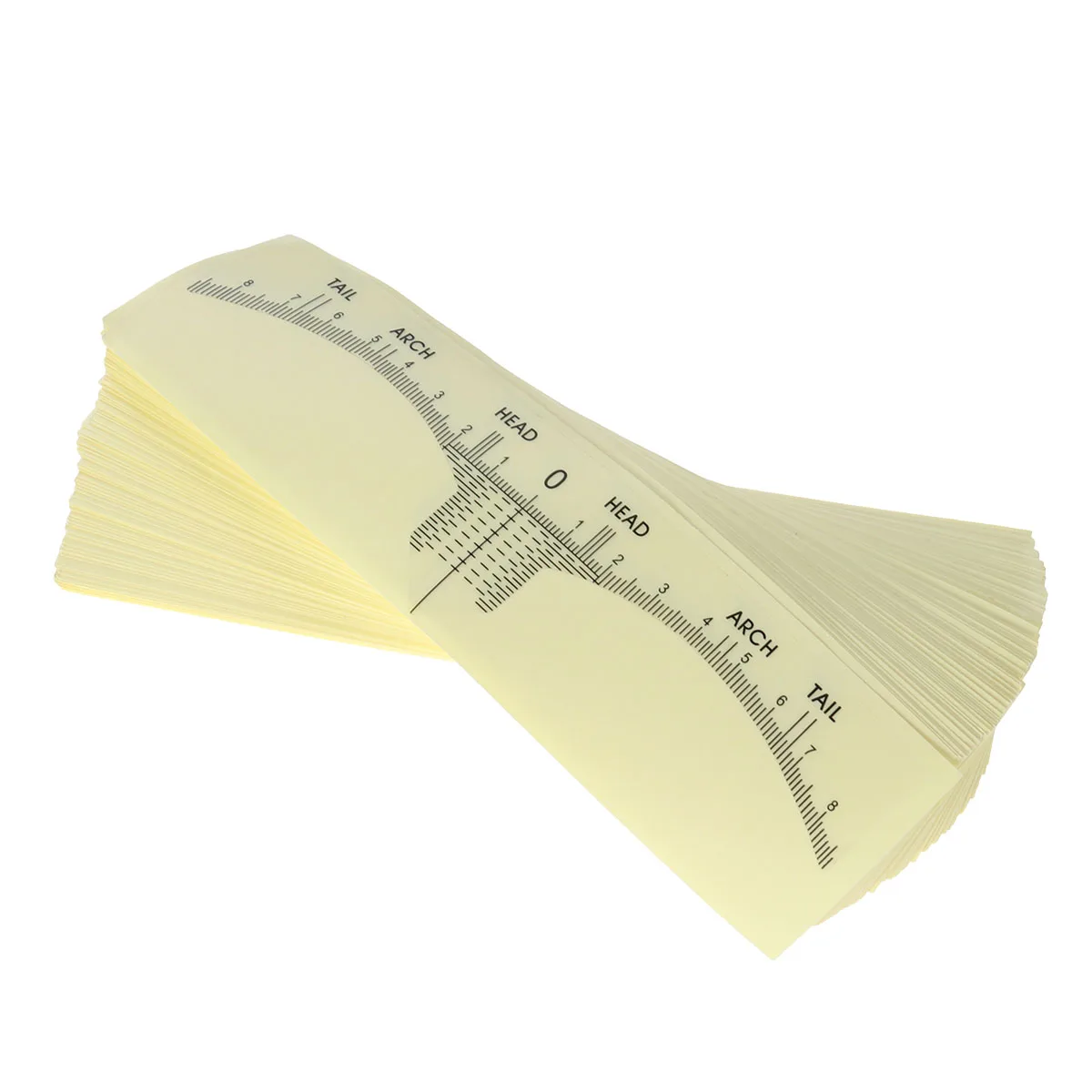 

100pcs Microblading Disposable Accurate Ruler Permanent Makeup Tebori Eyebrow Shaping Tools Tattoo Measurement Rulers Sticker