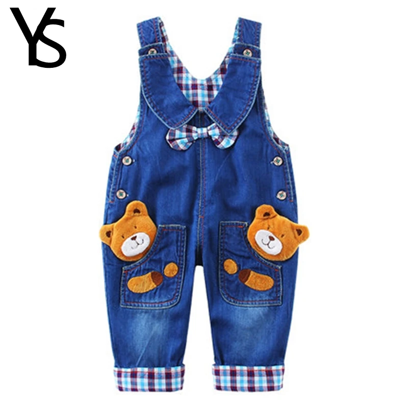 

3m-2Years Top Quality 100% Cotton Infant Baby Long Pants Overalls Boys Jumpsuit For Spring Autumn Jeans Rompers Toddler Clothes