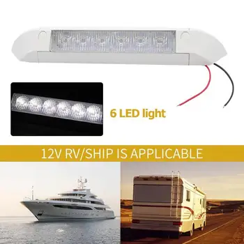 

VODOOL 12V 1.6W 6000K LED RV Awning Porch Light IP67 Waterproof 6LED Light Bar For RV Caravan Camper Boat Exterior Camping Lamp