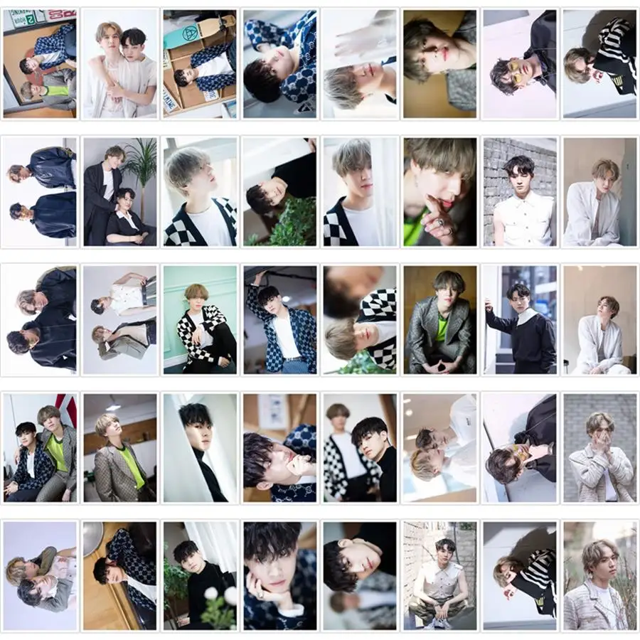 Kpop GOT7 JUS2 Albunm Focus Polaroid Lomo Photo Card коллективные фотокарты с металлической коробкой 40