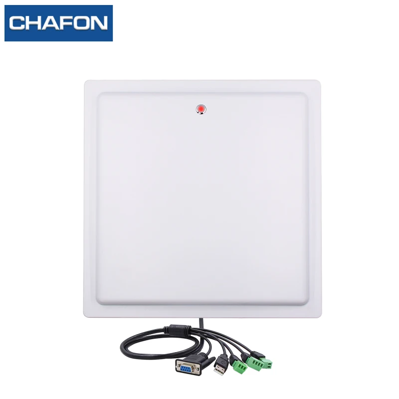 

CHAFON 15M long range uhf rfid reader USB RS232 WG26 RELAY with built-in 12dbi circular antenna free SDK for car parking