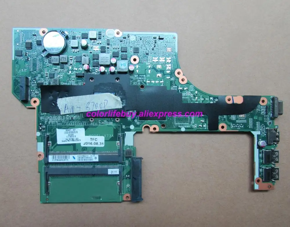 حقيقية 828431-601 828431-001 DAX73AMB6E1 A10-8700P UMA محمول لوحة رئيسية لأجهزة HP ProBook 455 G3 سلسلة الكمبيوتر الدفتري
