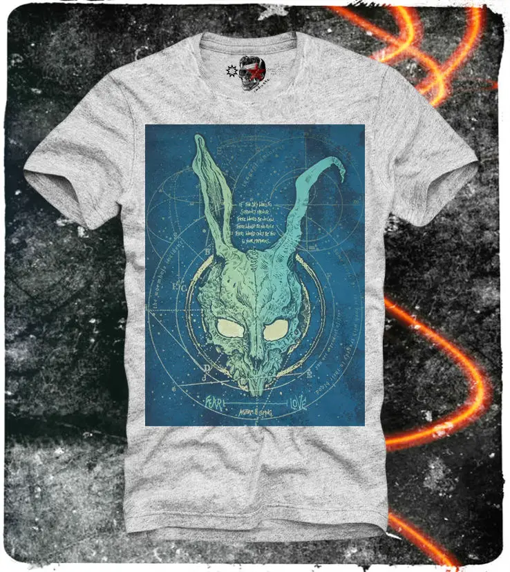 

E1syndicate T-Shirt Donnie Darko Frank Rabbit Skull Grey S-XL (1284g)