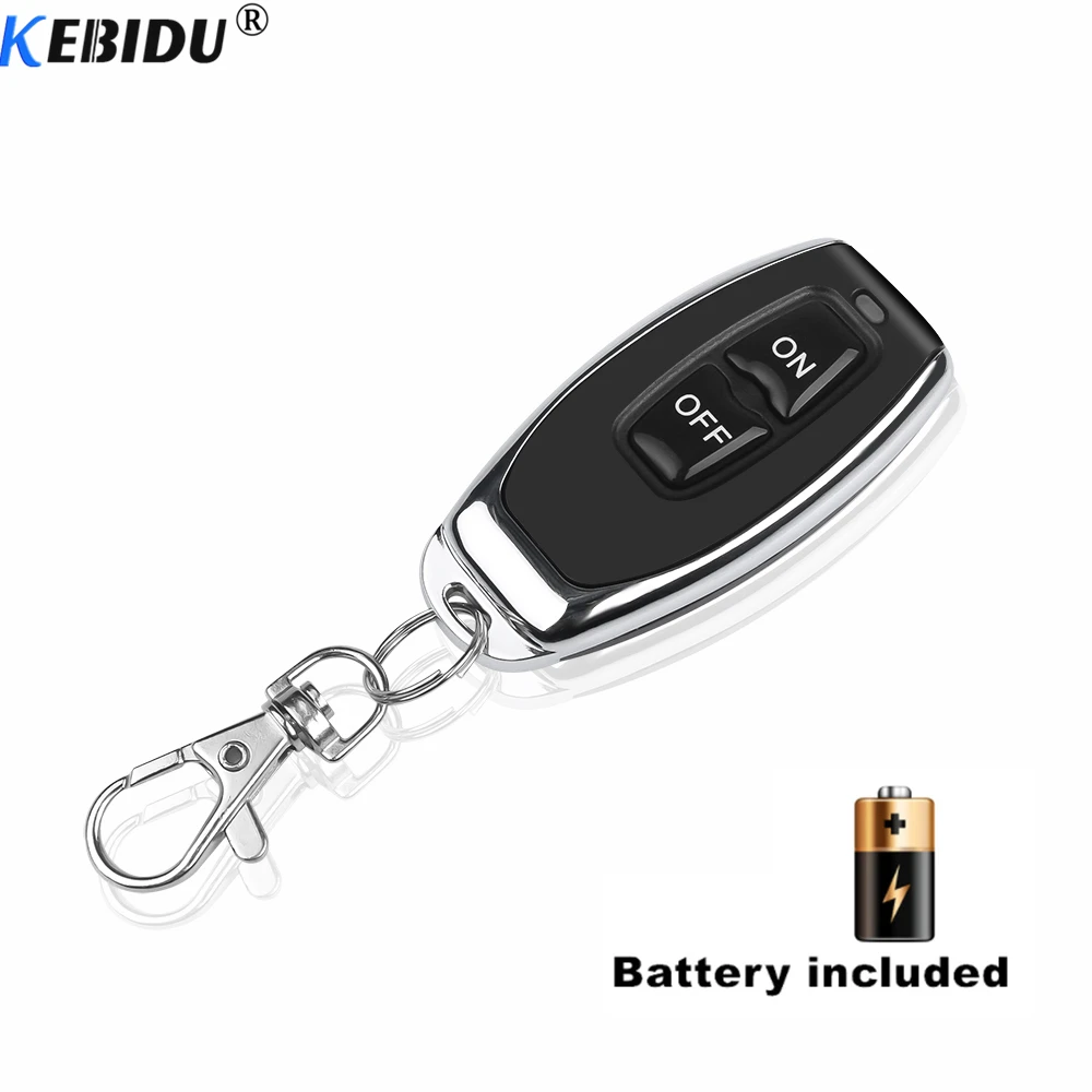 

KEBIDU Universal 433Mhz Wireless Remote Control Switch DC 12V 1CH Relay Receiver Module and RF Transmitter Electronic