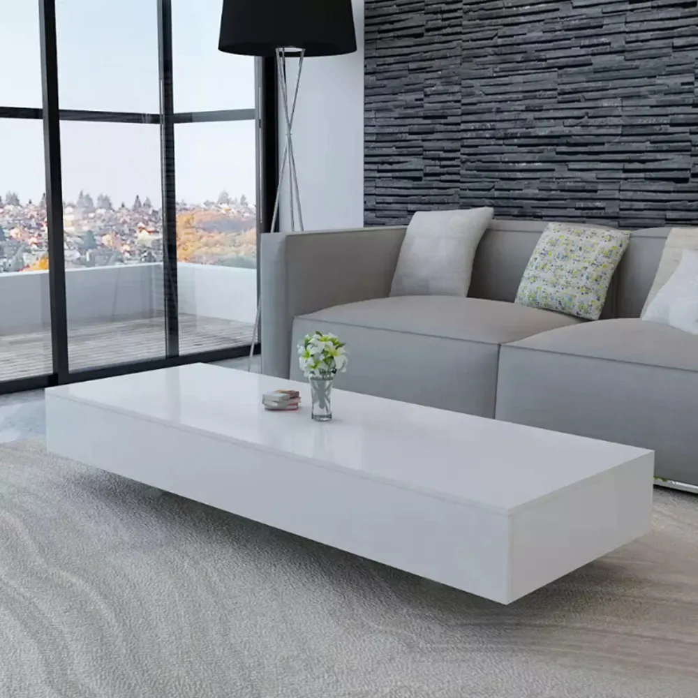

vidaXL Coffee Table High Gloss White V3