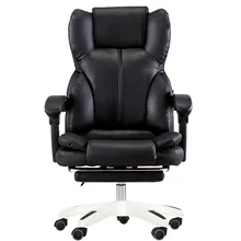 Computer Chair Home Chair Office Chair Can Lie With Footrest Ergonomic Seat Boss Chair executive office chair in velvet microfiber with nylon casters office furniture computer desk task ergonomic boss chair for home