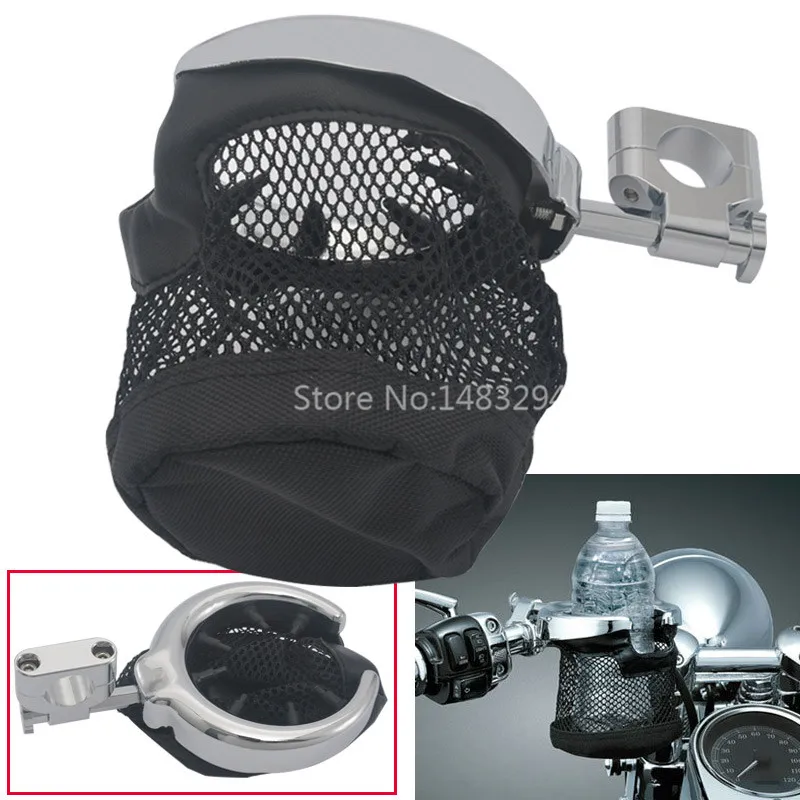 Серебряный держатель для напитков для мотоцикла, держатель для воды и напитков, держатель для бутылки для Cruiser Touring K1600 XVS Star