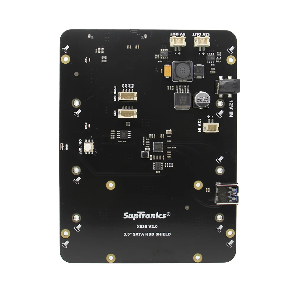 Raspberry Pi X830 V2.0 3 5 дюймов SATA HDD плата расширения хранения с блоком питания/адаптером