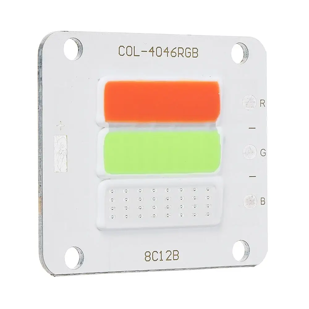 

CLAITE 50W RGB COB LED Chip Light Source for Floodlight DC24-30V RGB red green blue