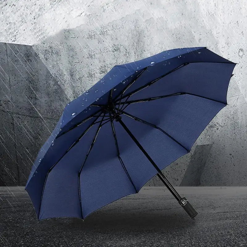 Oversized Automatic Umbrella Three Fold Waterproof Folding Umbrella