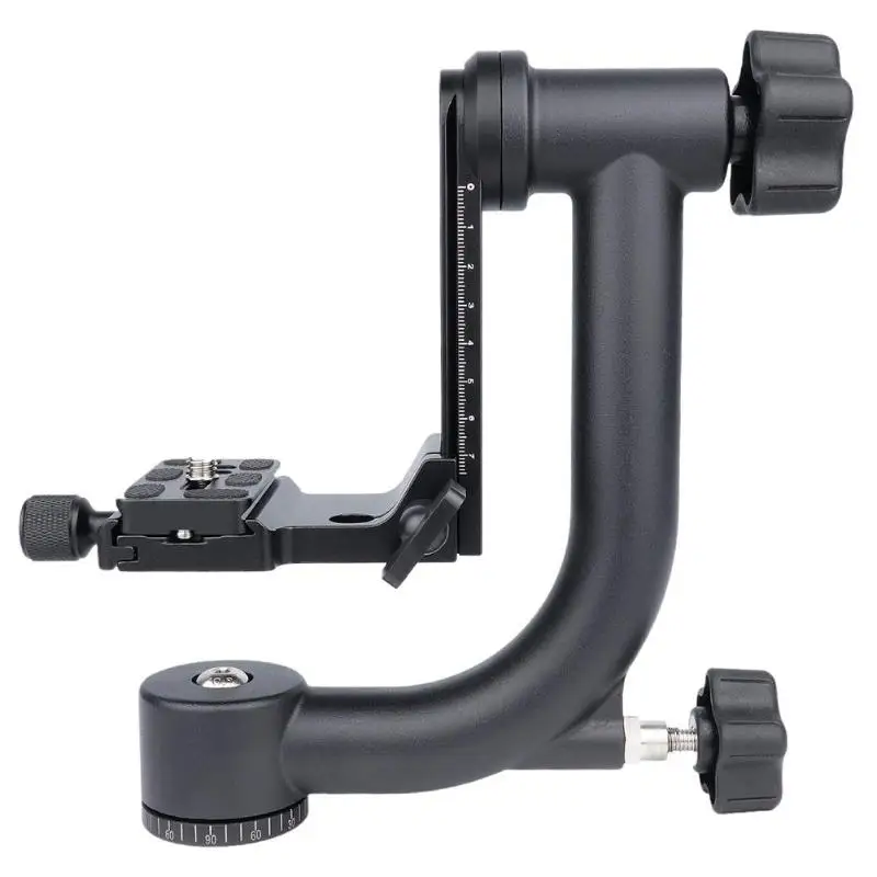 

360 Degree Panoramic Gimbal Tripod Head w/Quick Release Plate for Camera suitable for all tripod all SLR cameras home DV cameras