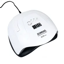 80 Вт 42 светодиодная портативная Интеллектуальная Индукционная лампа для ногтей двойной источник света быстросохнущая Сушилка для ногтей УФ-сушилка Eu Plug