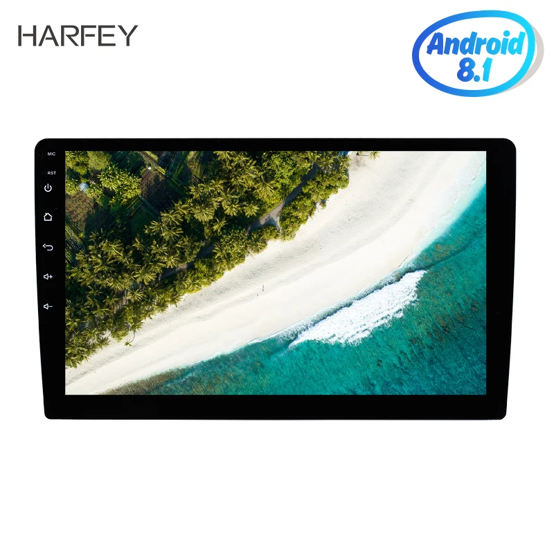 Harfey 2 Din Универсальное автомобильное радио Android 8 1 10 дюймов GPS Навигация Аудио