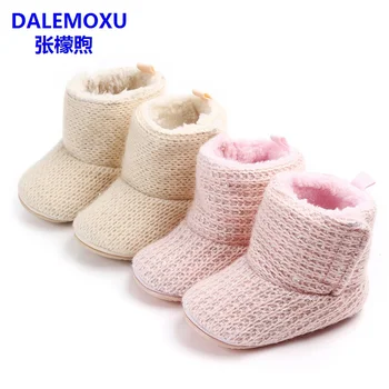 

DALEMOXU Winter Baby Warm Boots Non-Slip Toddler Infant Casual Shoes Velvet Sports Bebes Zapatos Girls Boys Baby Booties