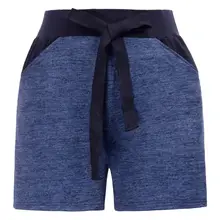 Женские спортивные брюки шорты для отдыха эластичный шнурок на талии Короткие Брюки с карманами