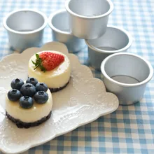 5 2 дюймов противень съемный, антипригарным круглый DIY противень для выпечки, булочки Плесень Набор инструментов украшения торта инструмент