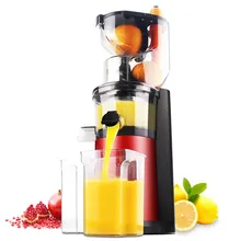 Большой широкий рот Кормление желоб целое яблоко медленная соковыжималка фрукты овощи Цитрусовые соковыжималка для фруктов фрукты питание инструменты