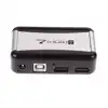 Eu Plug External Hub 7 Usb 2.0 Ports With Multi-Socket Power Supply Slot For Notebook Pc Mac ► Photo 3/6