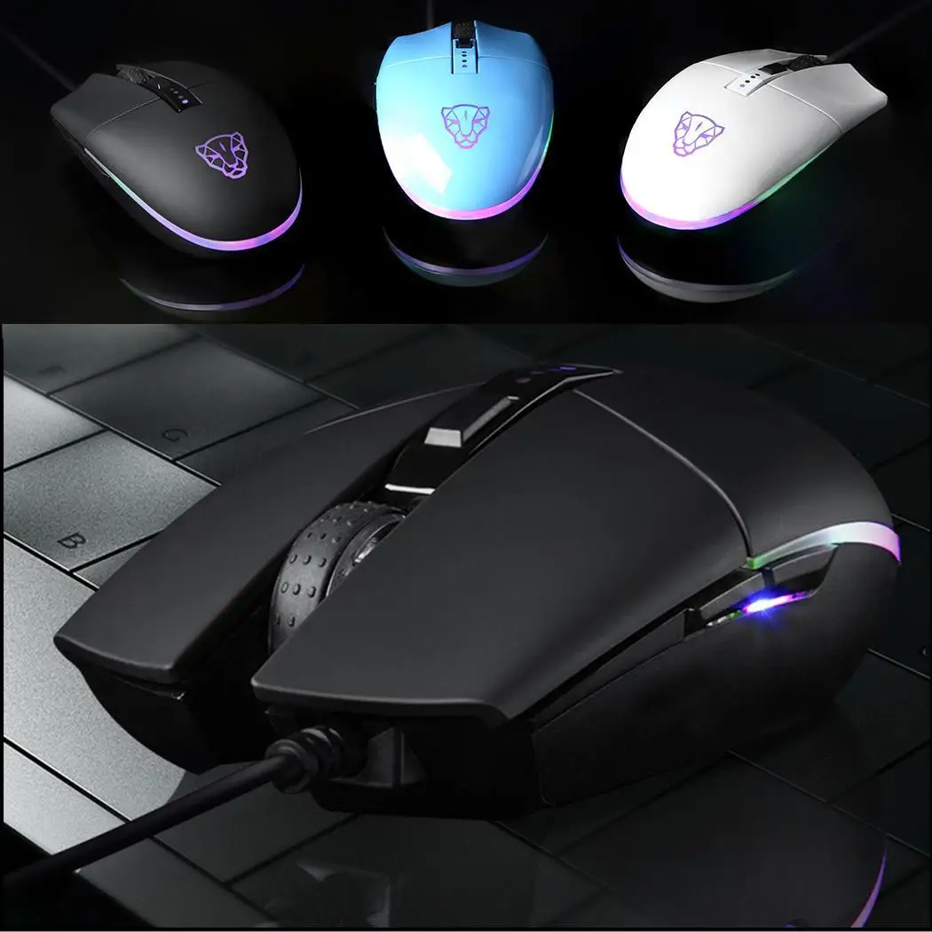 Проводная игровая мышь E sports 4 скорости переключения DPI 6400 кадров/сек RGB мыши с