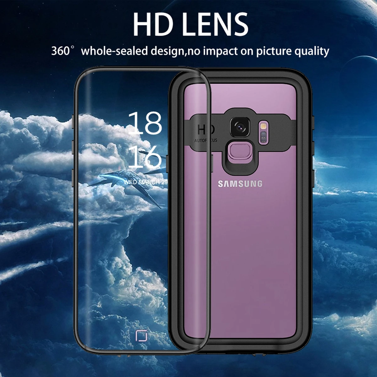 Водонепроницаемый телефон плотный чехол для samsung Galaxy S9 Чехол Спорт на открытом воздухе 360 градусов Водонепроницаемый чехол для телефона для samsung Galaxy S9
