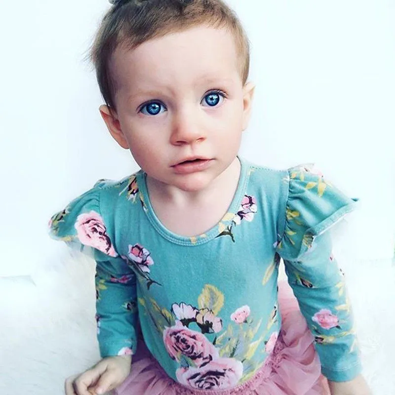 

Ruffles Cotton Newborn Short Sleeve Baby Girls Leotard Tops Long Sleeve Baby Clothing Bodysuit