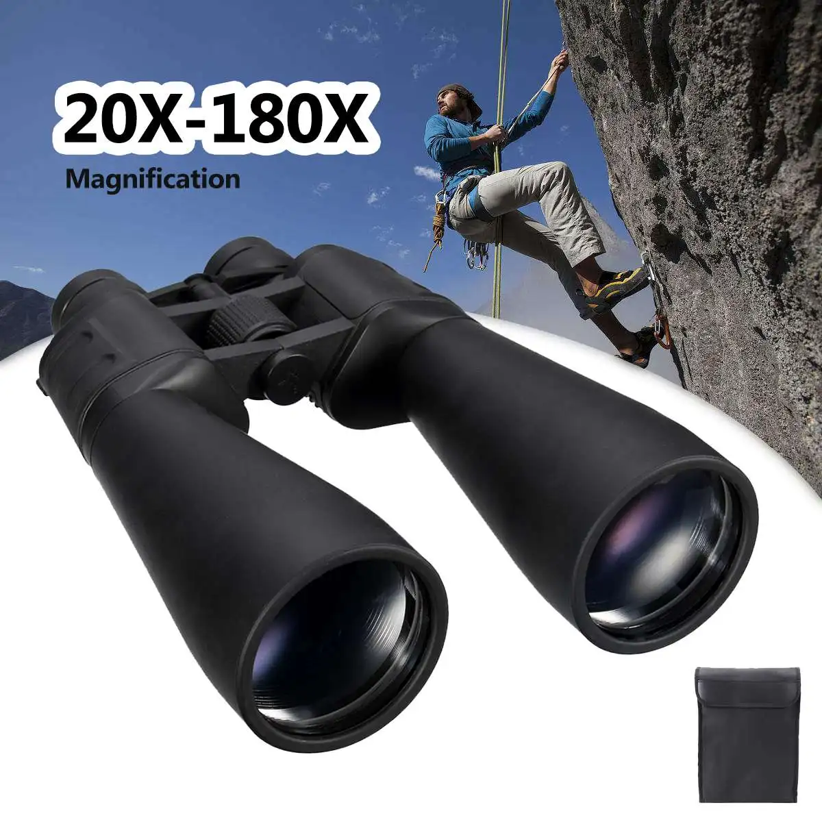 

20X-180X 85mm High Definition Night Vision Binoculars Telescope HD Waterproof 1000M for Outdoor Sports Birdwatching Hunting