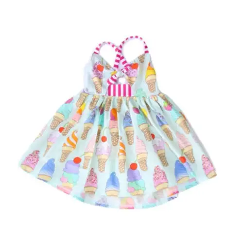

Casual Toddler Kids Child Baby Girls Dresses Halter Backless Sleeveless Bow Baby Girl Cute Dress Summer Clothes 6M-5T