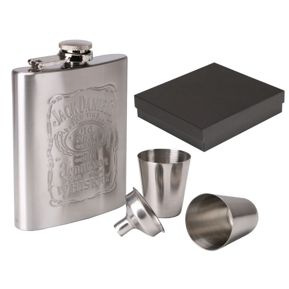 Stainless Steel Hip Flask Whisky Container Flask For Alcohol Vodka